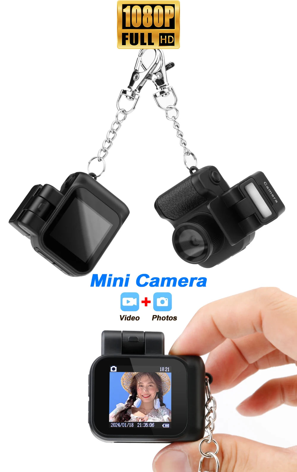 VintageMoments Mini - Câmera Retrô Especial